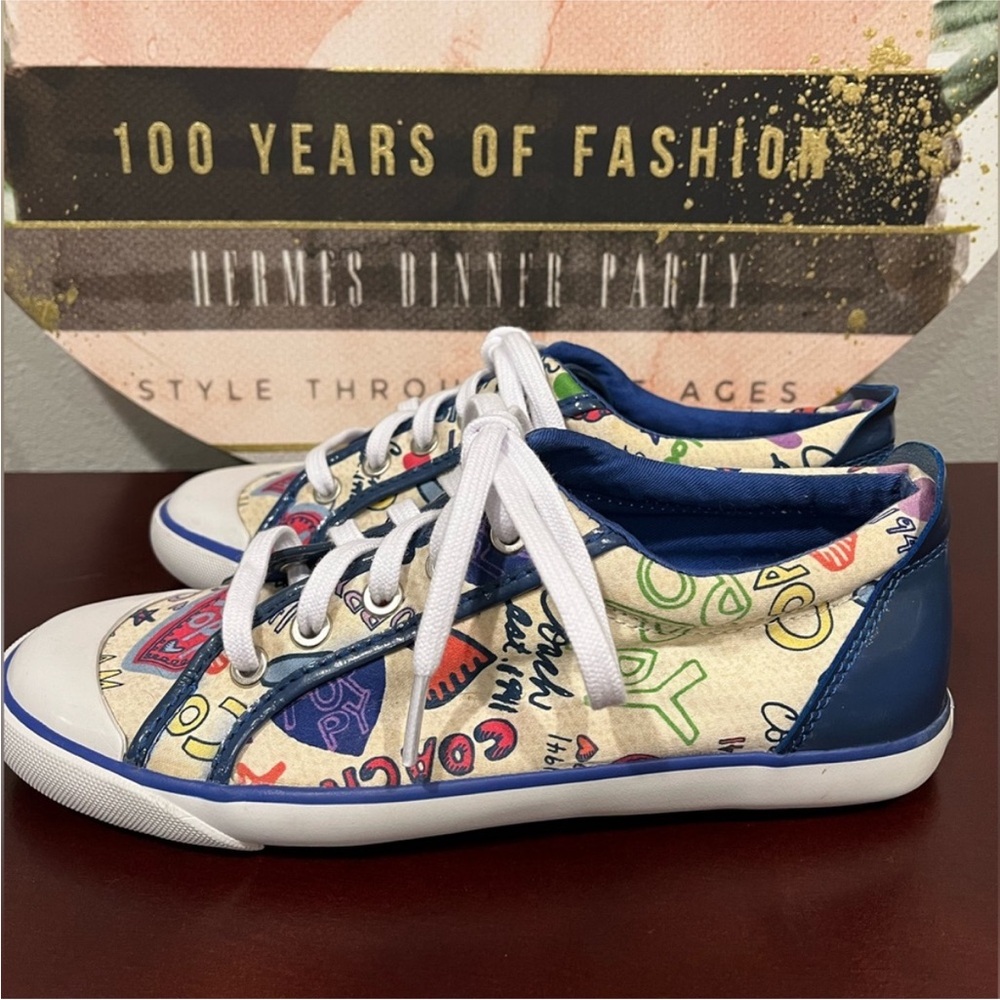 Coach Poppy Multicolor Lace Up Sneakers Size
8 EUC - Picture 4 of 8